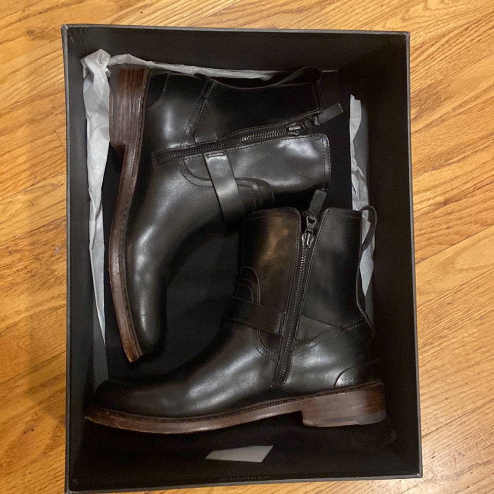 rag & bone women’s black moto boot